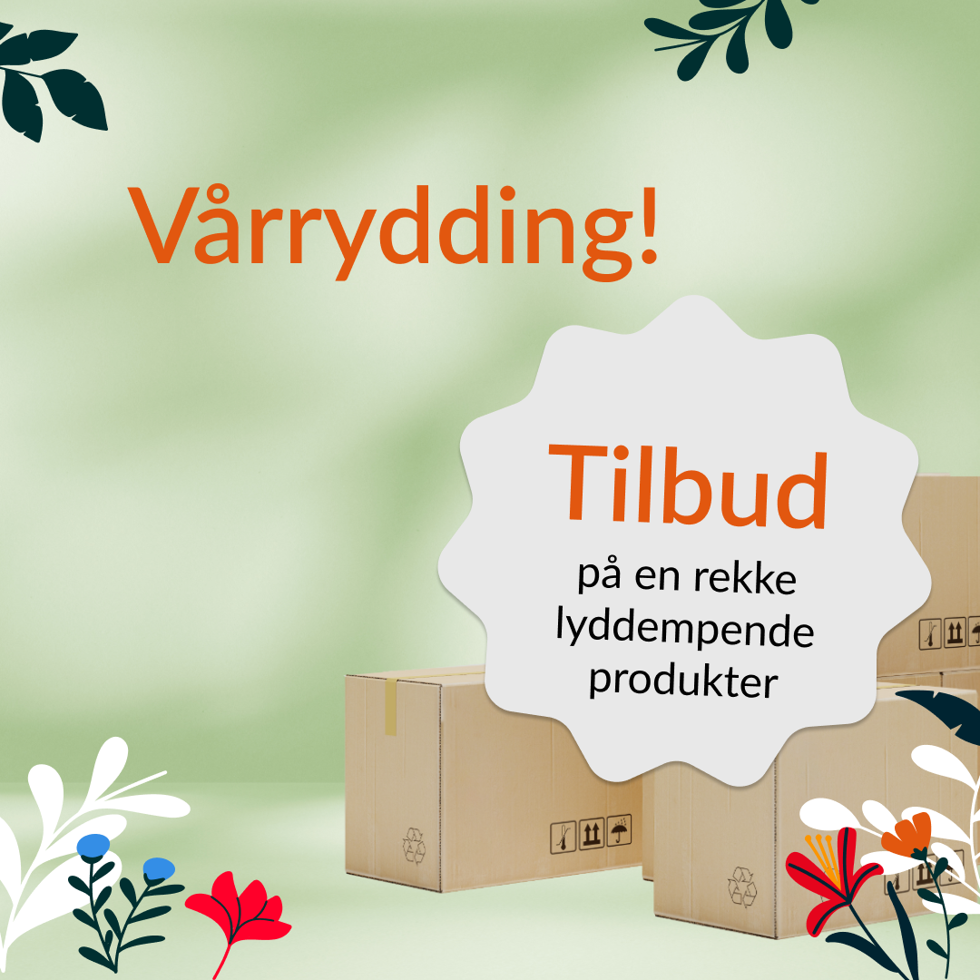 Vårrydding: Tilbud på en rekke lyddempende produkter